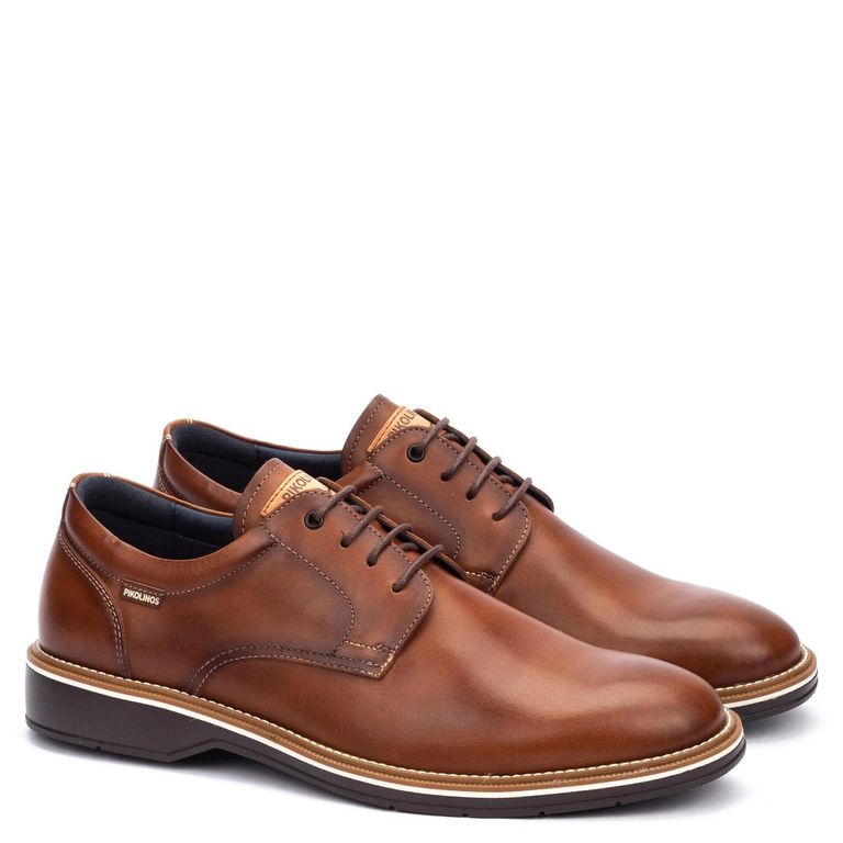 Zapato Casual Hombre Café Cuero