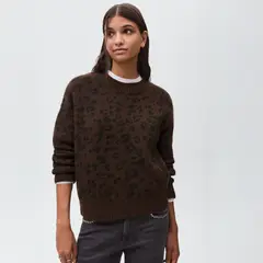 MANGO TEEN - Sweater Diseño Leopardo Mujer