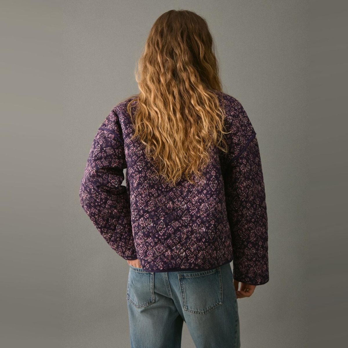 MANGO TEEN - Chaqueta Estampado Floral Mujer Mango Teen