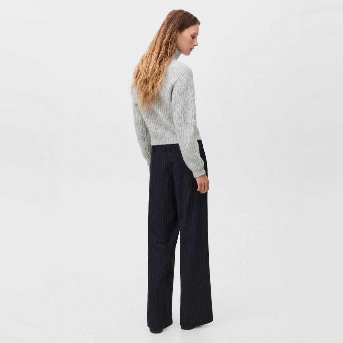 MANGO TEEN - Sweater Punto Cuello Alto Mujer Mango Teen