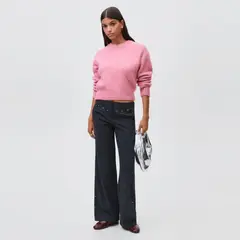 MANGO TEEN - Pantalón Low Waist Tachas Mujer