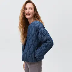 MANGO TEEN - Chaqueta Acolchada Denim Mujer