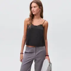 MANGO TEEN - Blusa Lencero Leopardo Mujer