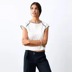 MANGO TEEN - Top Contrast Mujer