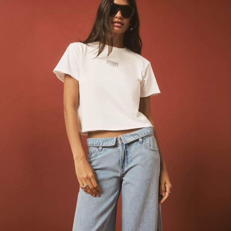 Polera Algodón Estampada Mujer