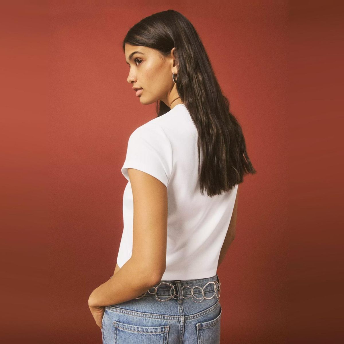 MANGO TEEN - Polera Detalles Bordados Mujer Mango Teen