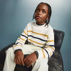 MANGO KIDS - Sweater Algodón Rayas Niño