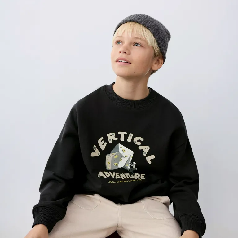 Polerón Algodón Estampado Niño