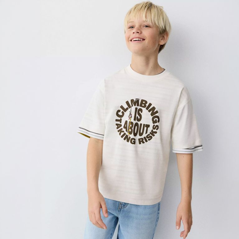 Polera Algodón Estampada Niño