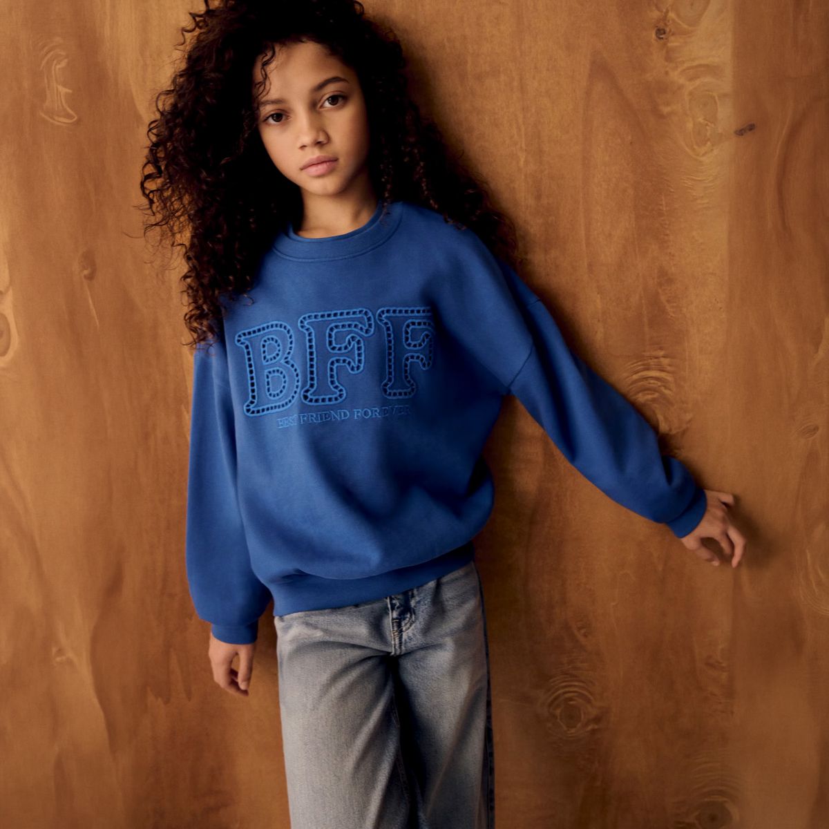 MANGO KIDS - Polerón Oversize Estampada Niña Mango Kids