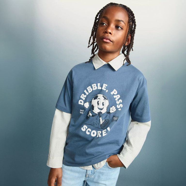 Polera Algodón Estampada Niño