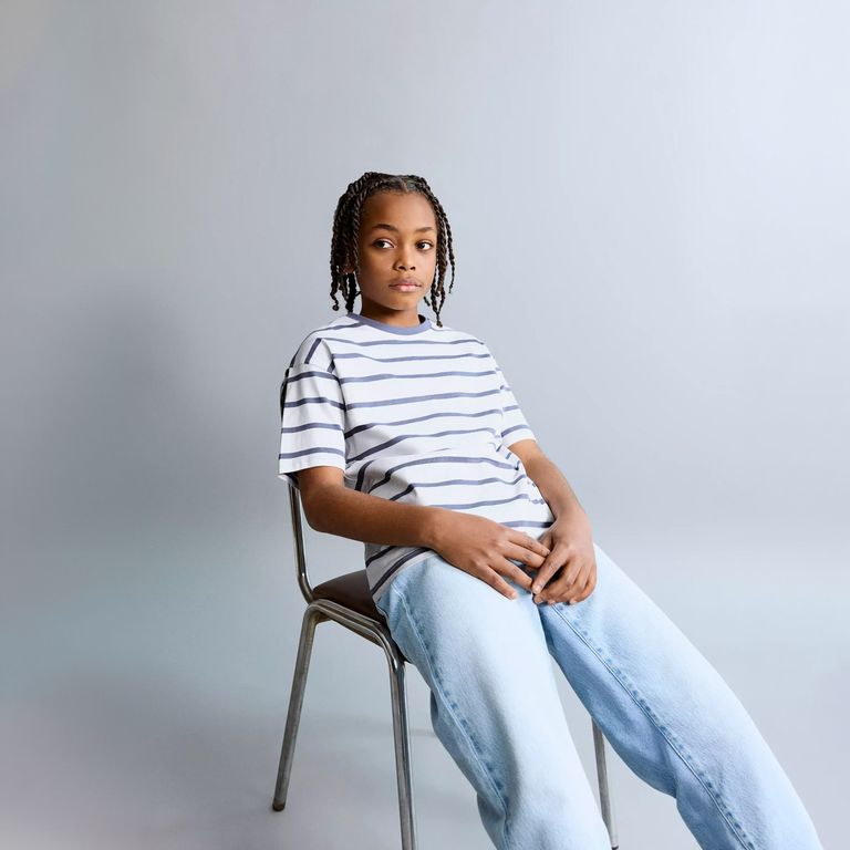 Polera Algodón Rayas Niño