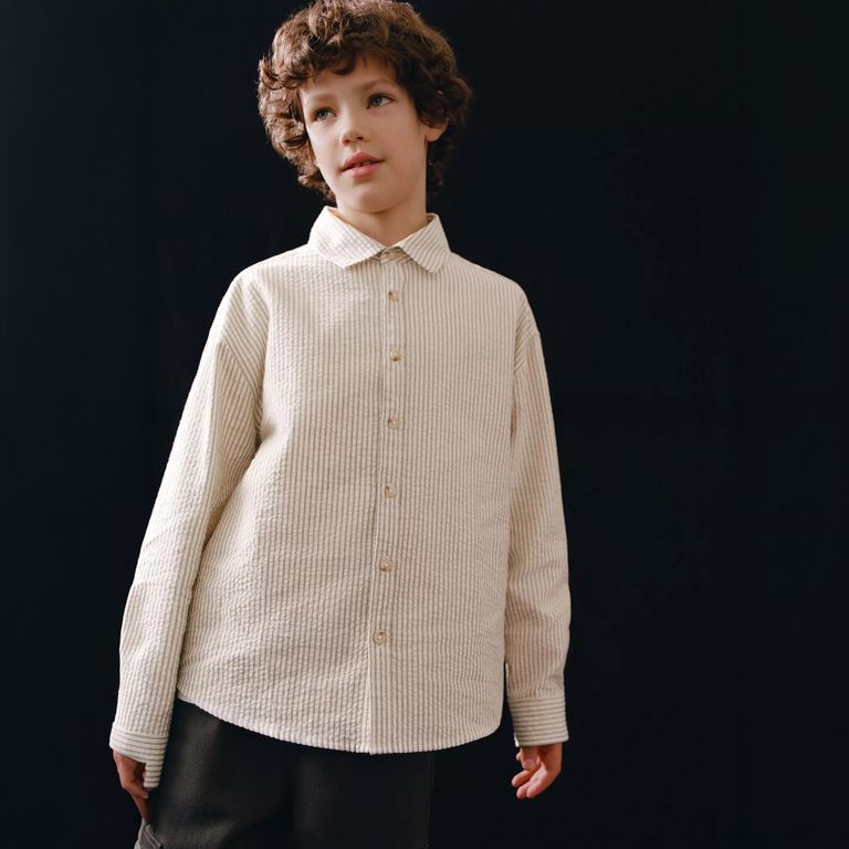 Camisa Rayas Algodón Niño