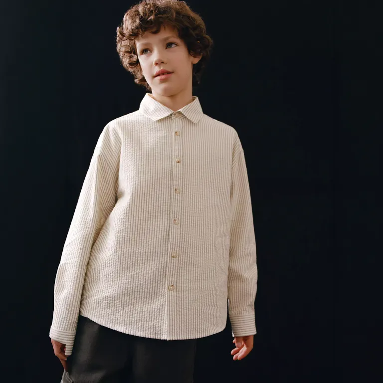 Camisa Rayas Algodón Niño