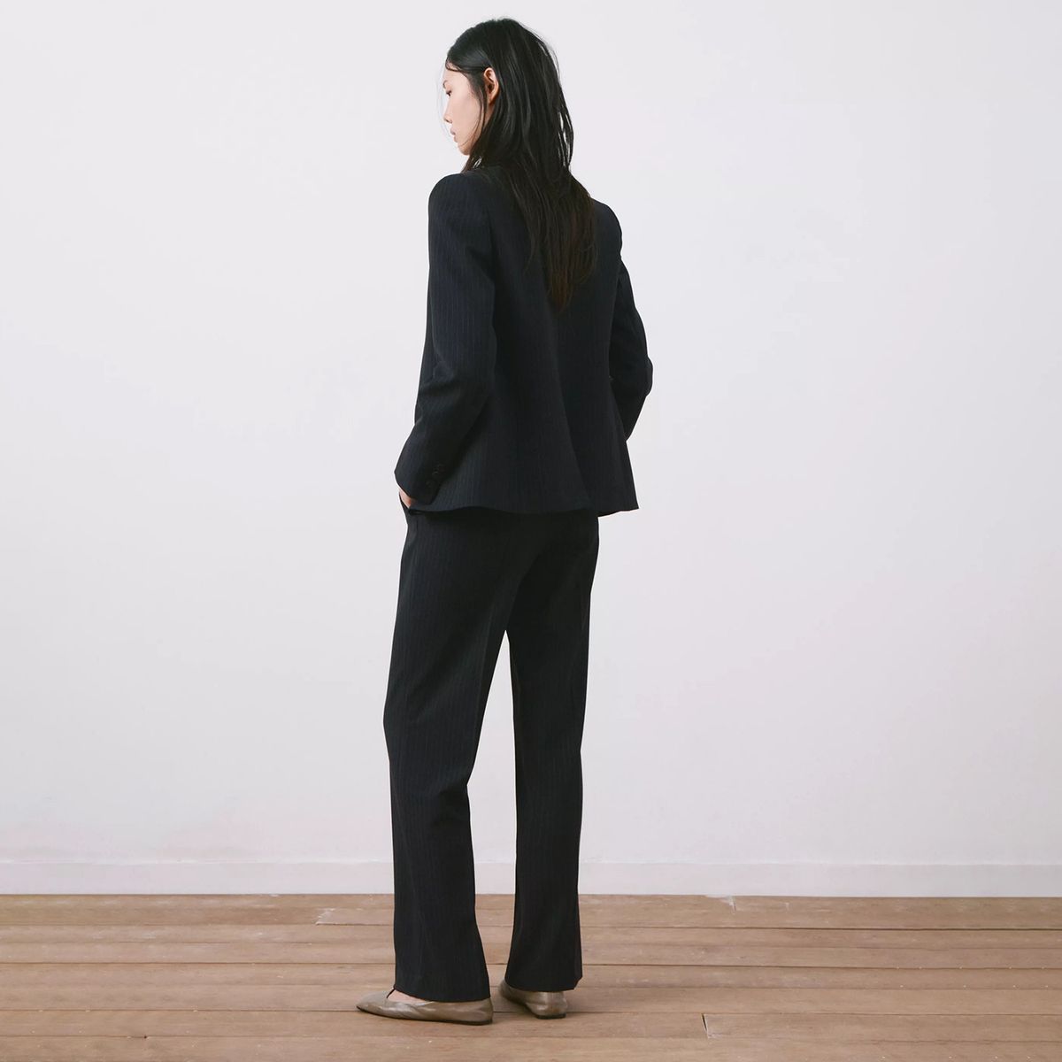 MANGO - Blazer Traje Raya Diplomática Mujer Mango