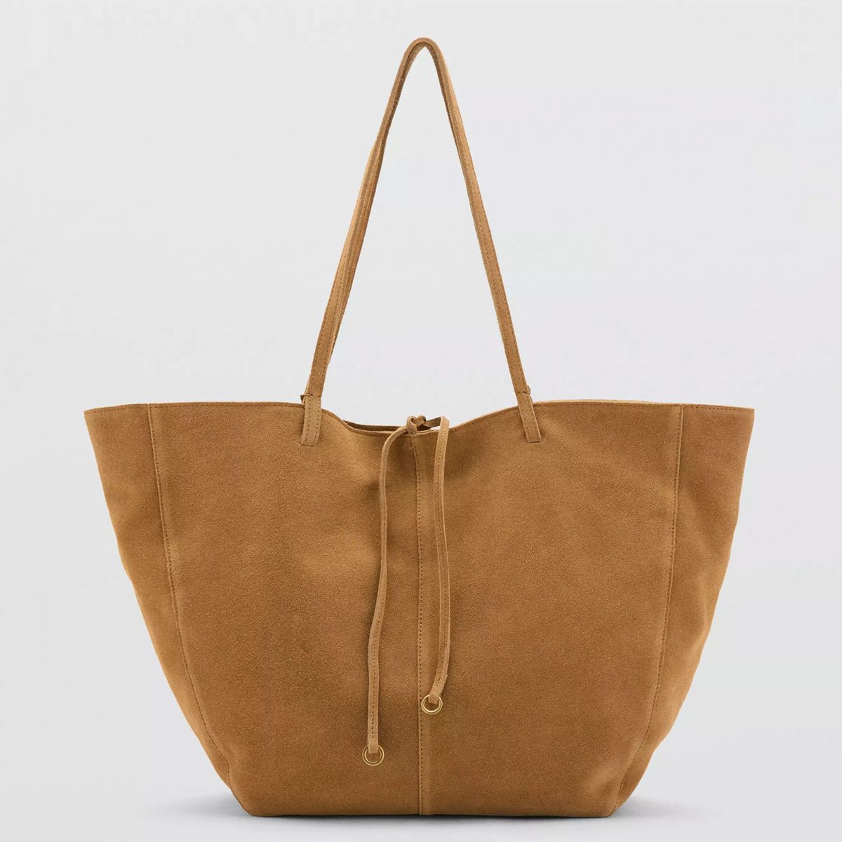MANGO - Cartera Shopper Serraje Lazo Mujer Mango