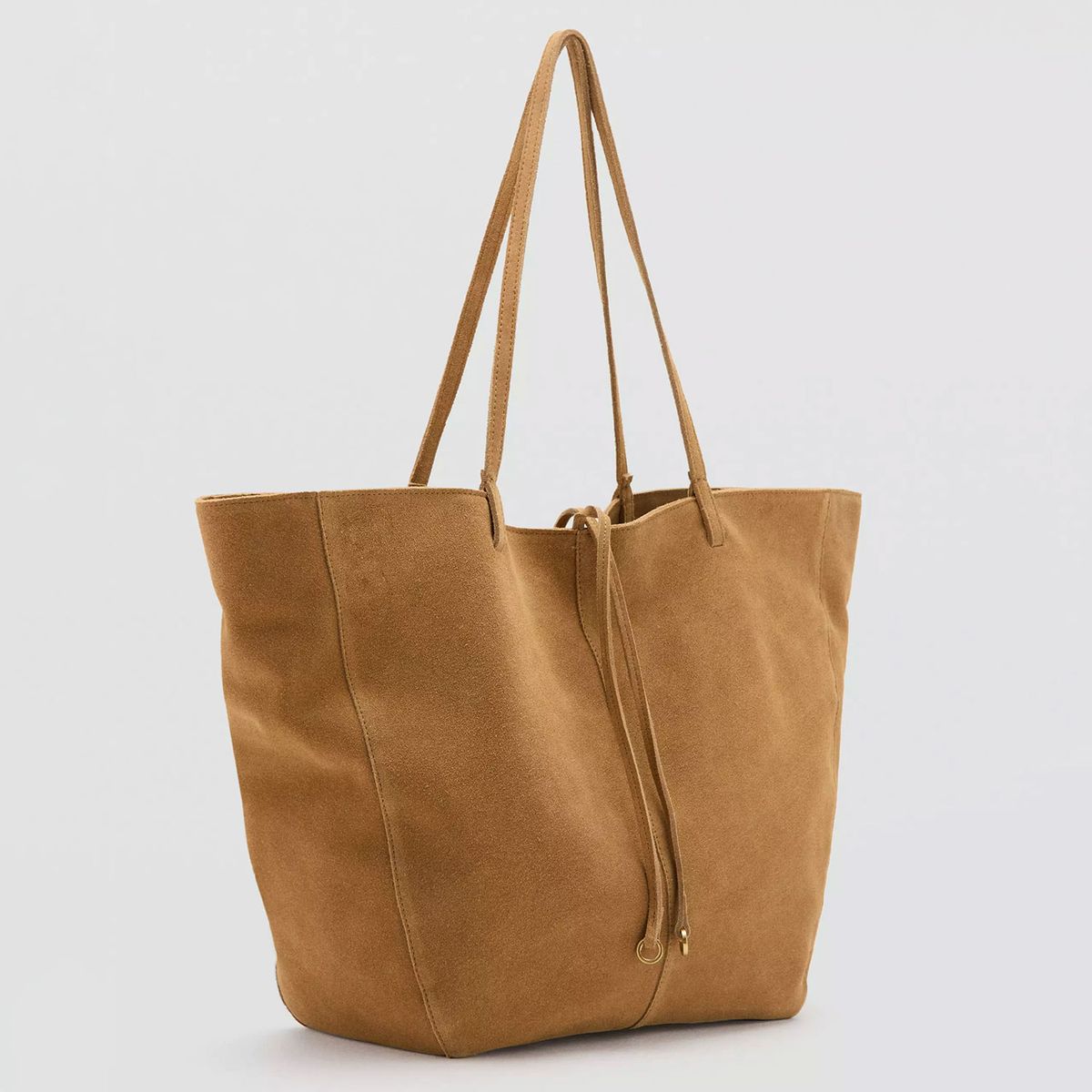MANGO - Cartera Shopper Serraje Lazo Mujer Mango