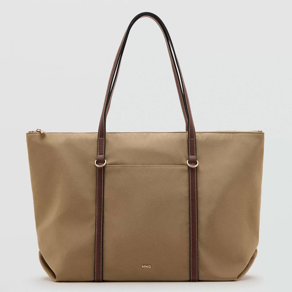 MANGO - Cartera Shopper Doble Asa Mujer Mango