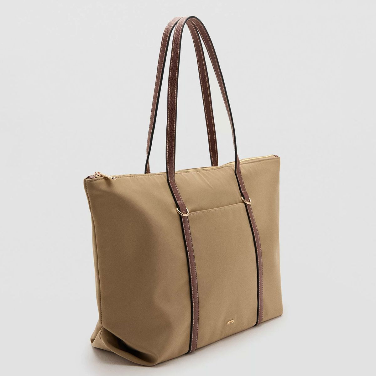 MANGO - Cartera Shopper Doble Asa Mujer Mango