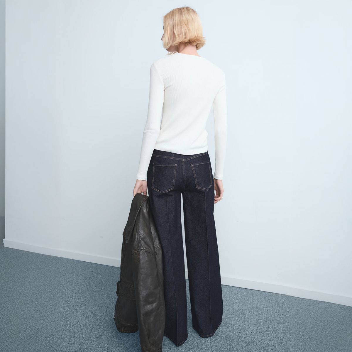 MANGO - Jeans Elise Wide Leg Tiro Alto Mujer Mango