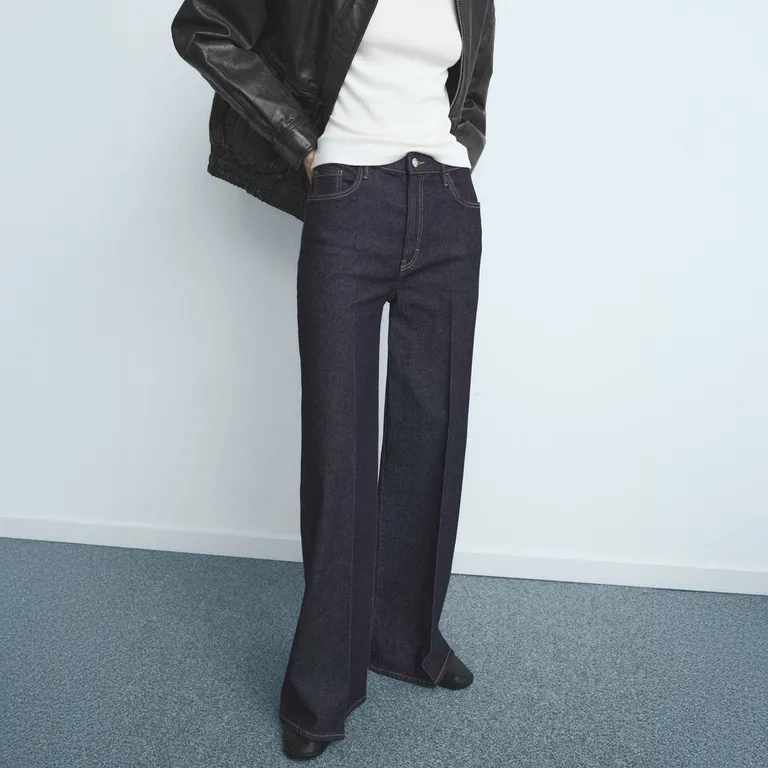 Jeans Elise Wide Leg Tiro Alto Mujer