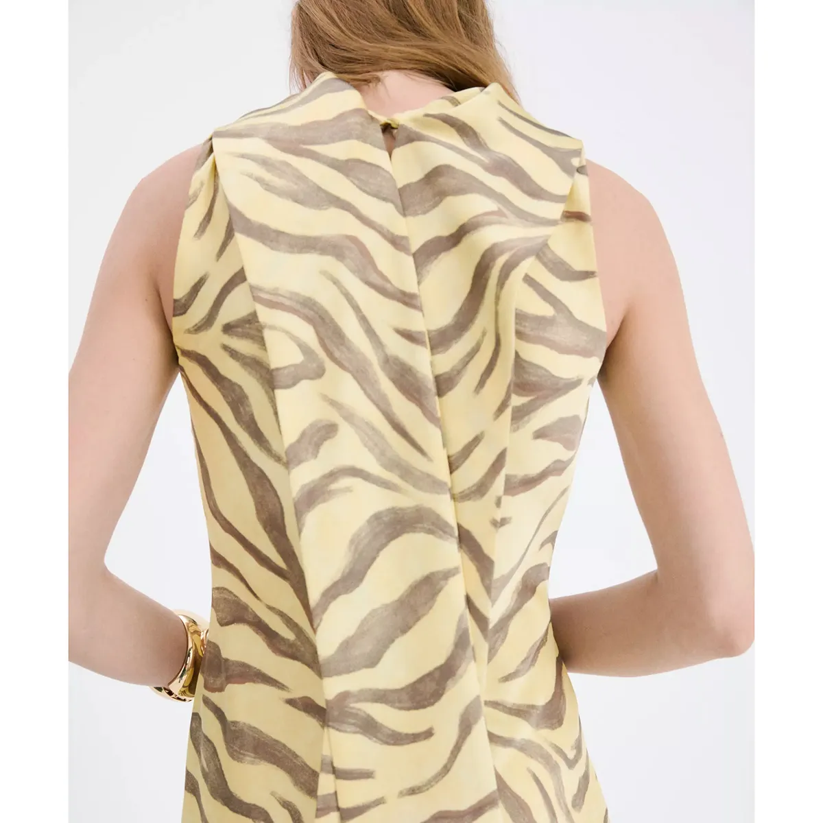 MANGO - Vestido Estampado Fular Mujer Mango