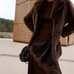 MANGO - Sweater Combinado Encaje Mujer