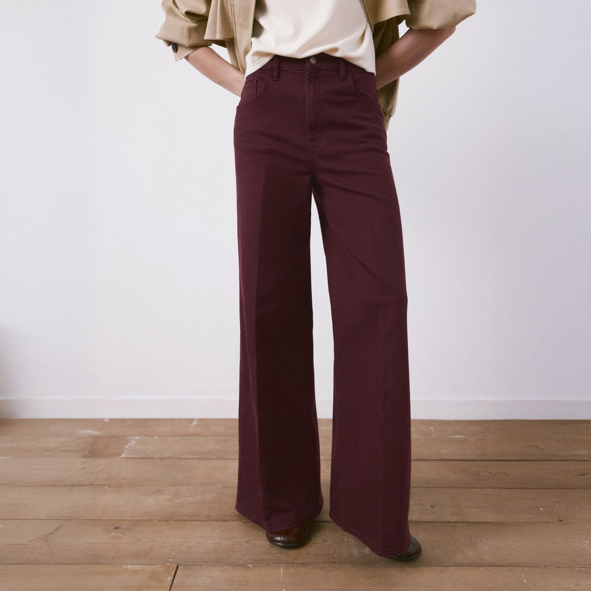 MANGO - Jeans Elise Wide Leg Tiro Alto Mujer Mango