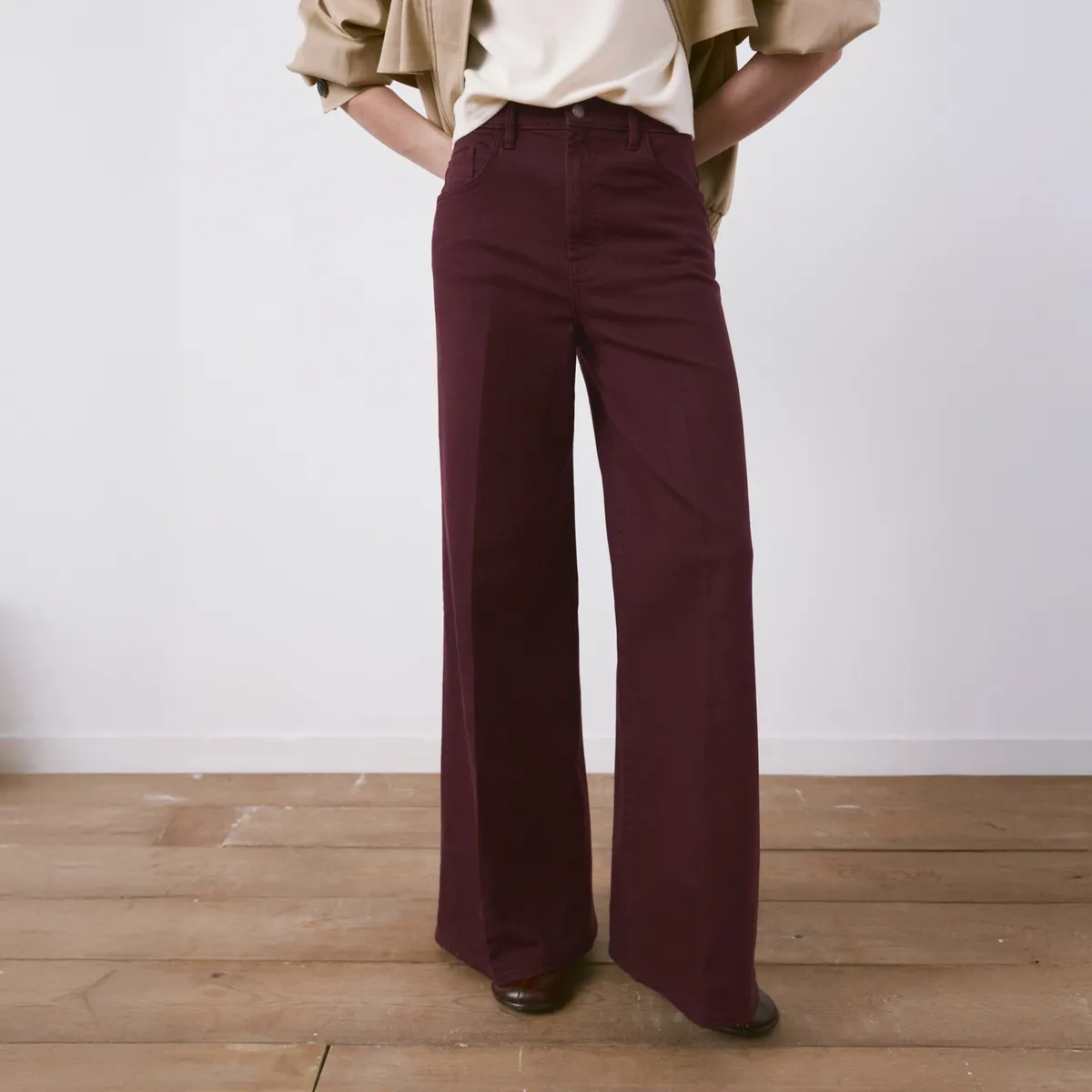 MANGO - Jeans Elise Wide Leg Tiro Alto Mujer Mango