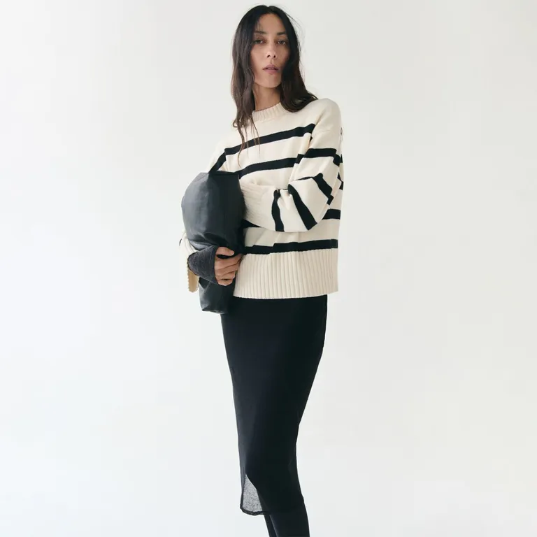 Sweater Punto Rayas Mujer