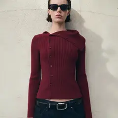 MANGO - Cárdigan Punto Solapas Mujer