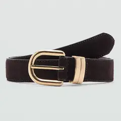 MANGO - Cinturón Piel Serraje Mujer