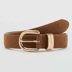 MANGO - Cinturón Piel Serraje Mujer
