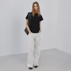MANGO - Polera Algodón Manga Corta Mujer