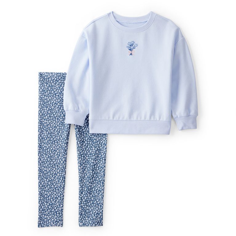 Conjunto 2 Piezas Polerón Y Calza Niña 2 A 5 Años