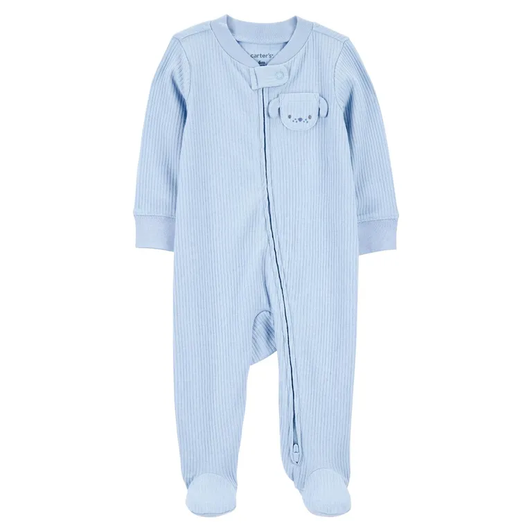 Pijama Algodón Rib Bebé Niño Rn A 9 Meses