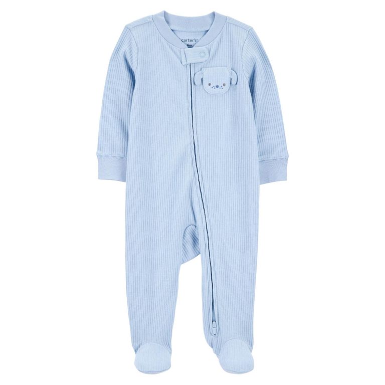 Pijama Algodón Rib Bebé Niño Rn A 9 Meses