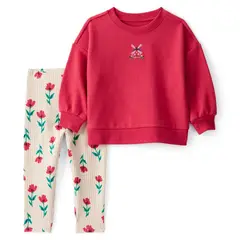CARTER'S - Conjunto 2 Piezas Polerón y Calza Bebé Niña