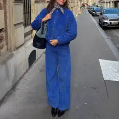 SEASONS BY MACABLA - Pantalón Pana Balloon 100% Algodón Mujer Sbymacabla