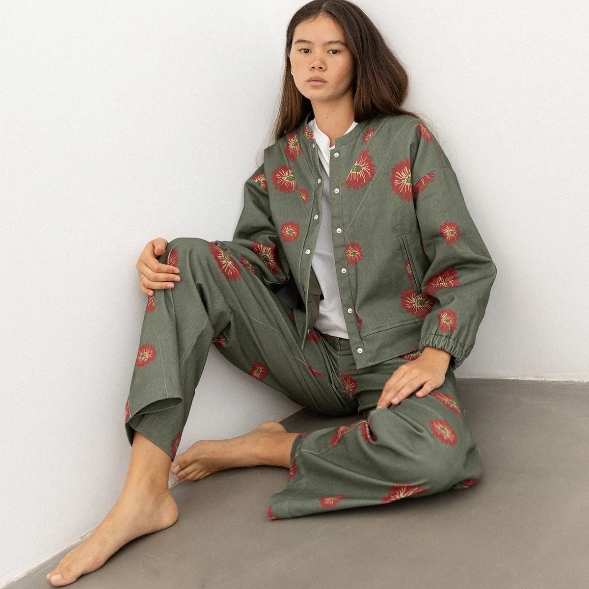 SEASONS BY MACABLA - Chaqueta Bomber Camelia Algodón Mujer Sbymacabla
