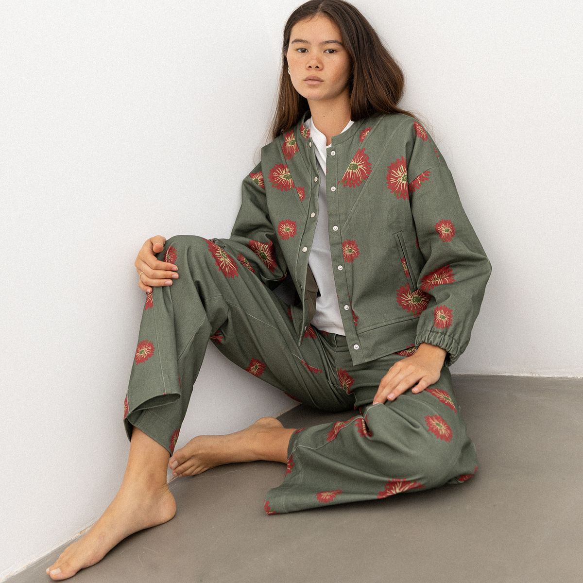SEASONS BY MACABLA - Chaqueta Bomber Camelia Algodón Mujer Sbymacabla