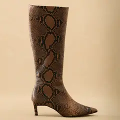 BIMANI - Bota Mujer Cuero Café