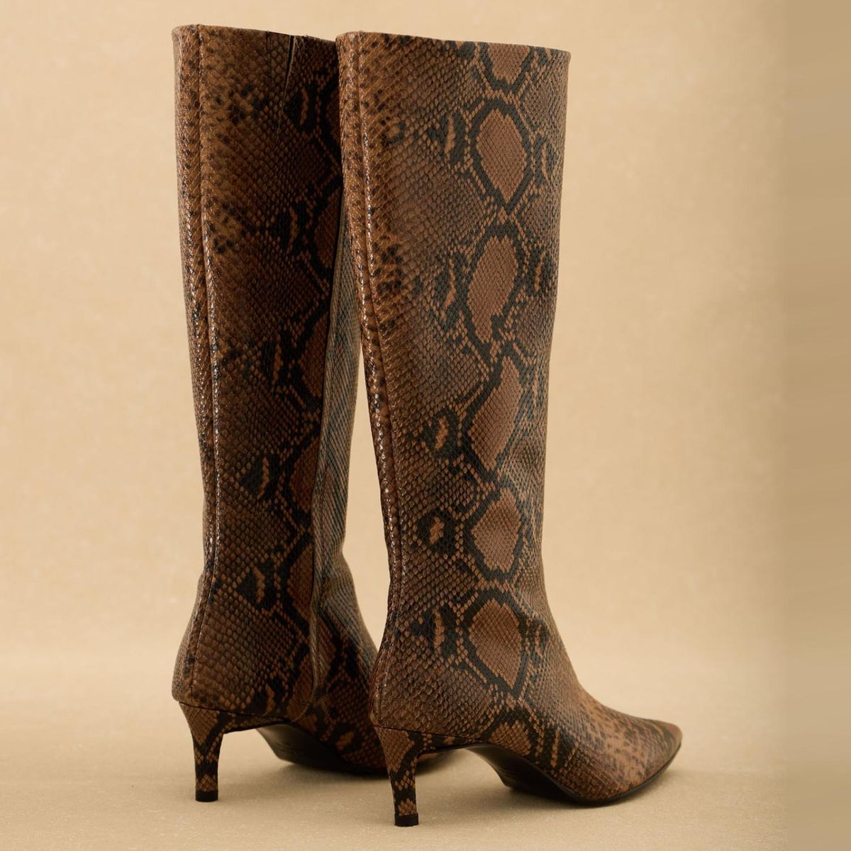 BIMANI - Bota Mujer Cuero Café