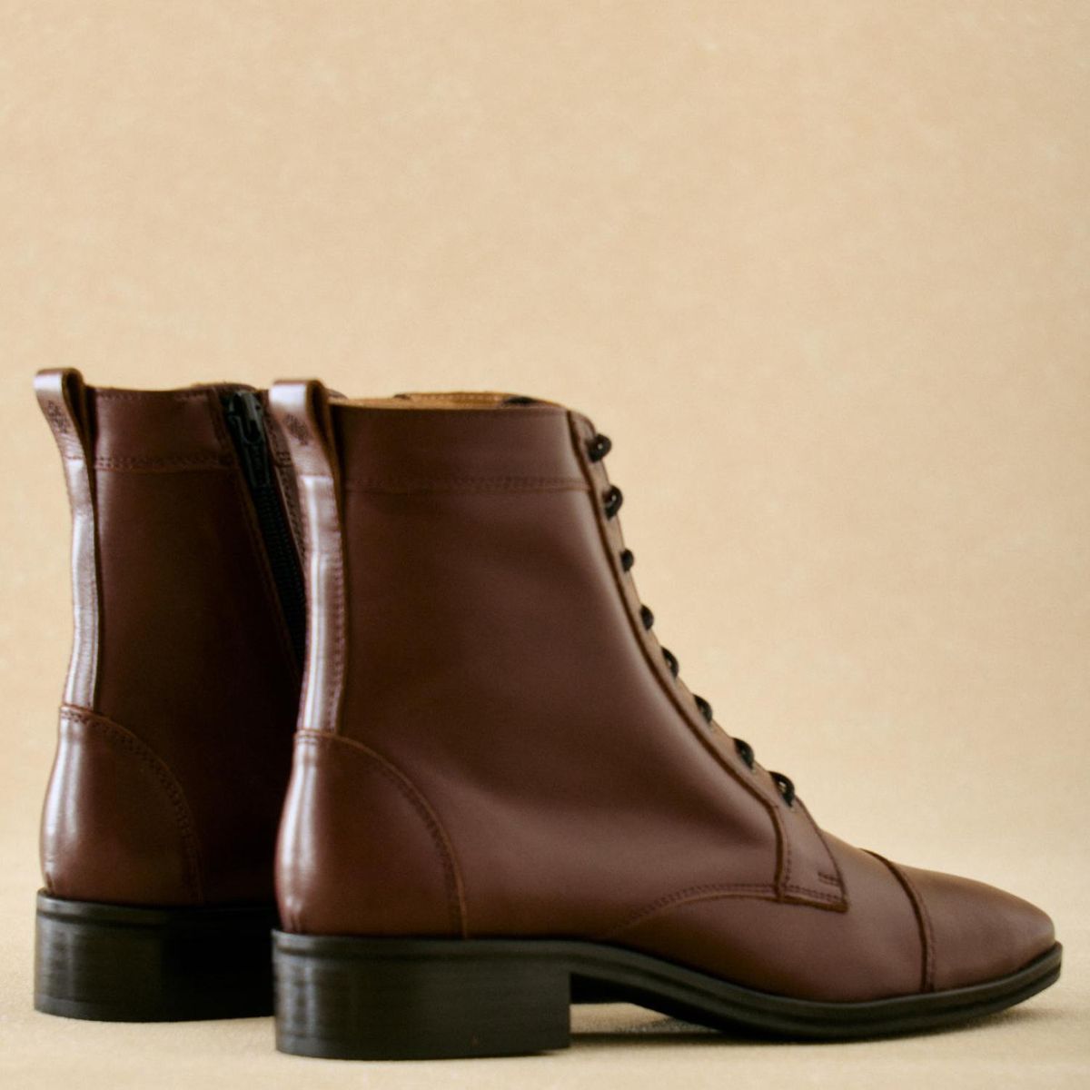 BIMANI - Botín Mujer Cuero Café