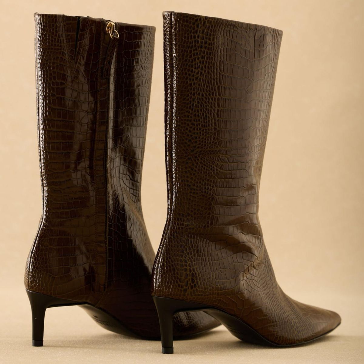 BIMANI - Botín Mujer Cuero Verde