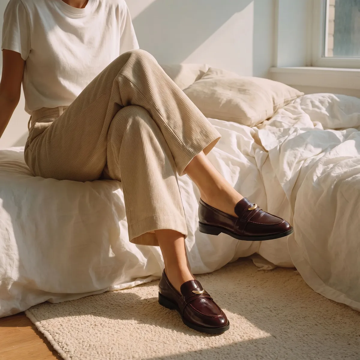 ALDO - Ellya Zapato Casual Mujer Cuero Burdeo Aldo