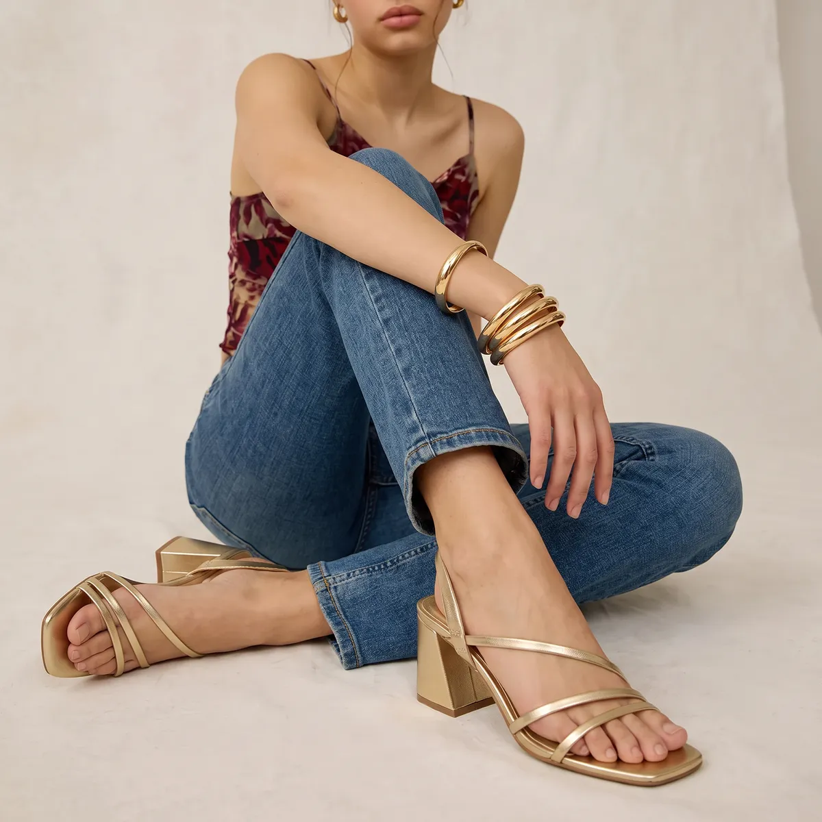 ALDO - Atlanticus Sandalia Mujer Dorado Aldo
