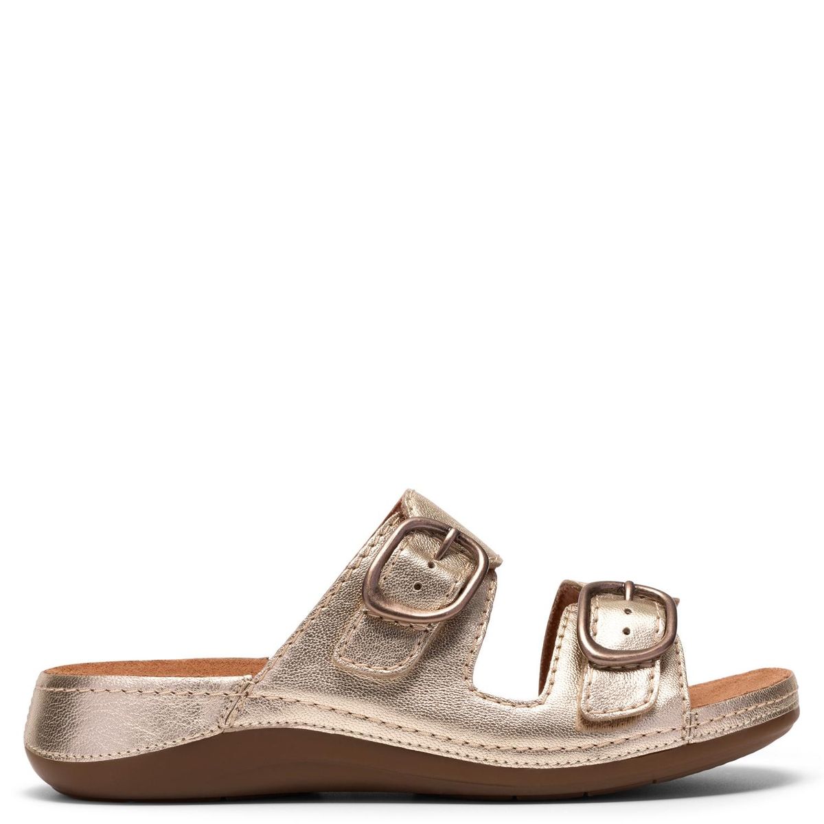 CLARKS - Sandalia Mujer Dorado Clarks