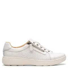 CLARKS - Caroline Rio Zapatilla Urbana Mujer Cuero Blanco
