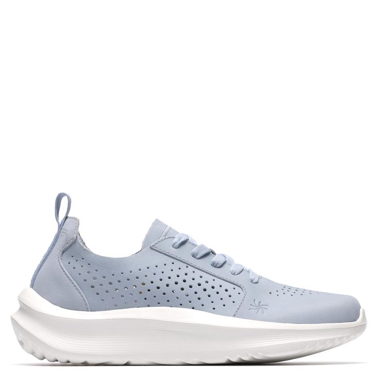 Solevana Style Zapatilla Urbana Mujer Cuero Azul